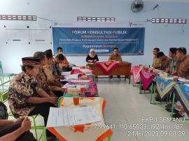 PERTEMUAN PERDANA FORUM KOMUNIKASI PUBLIK  DI KALURAHAN SEMANU